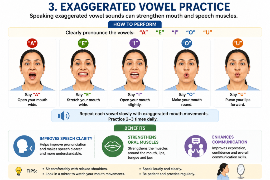 Exaggerated Vowel Practice