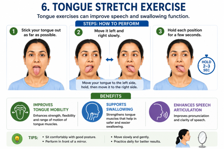 Tongue Stretch Exercise