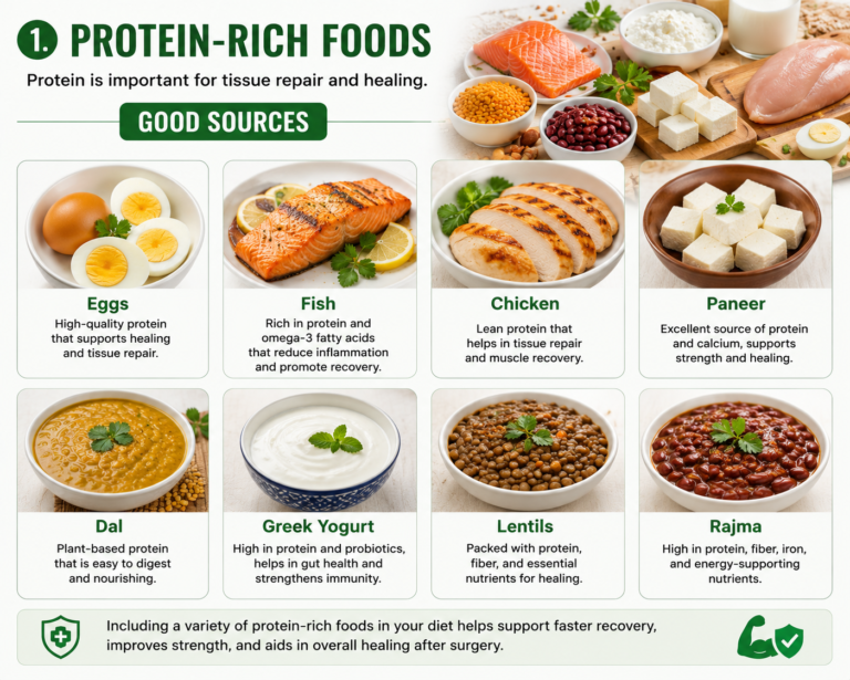 Protein-rich foods for recovery and health