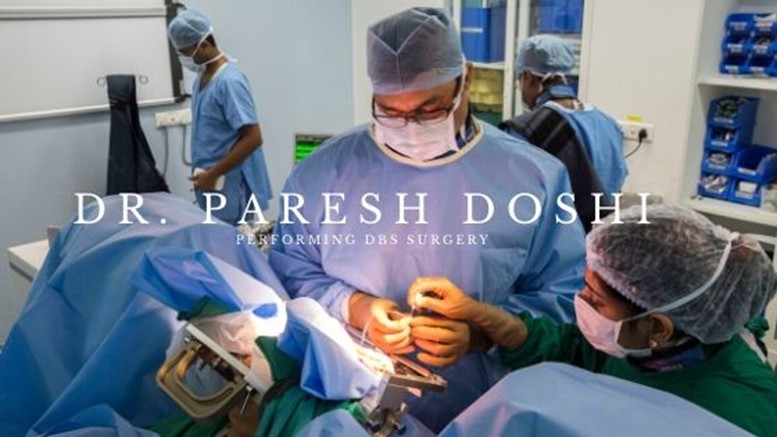 Dr. Paresh Doshi Performing DBS surgery